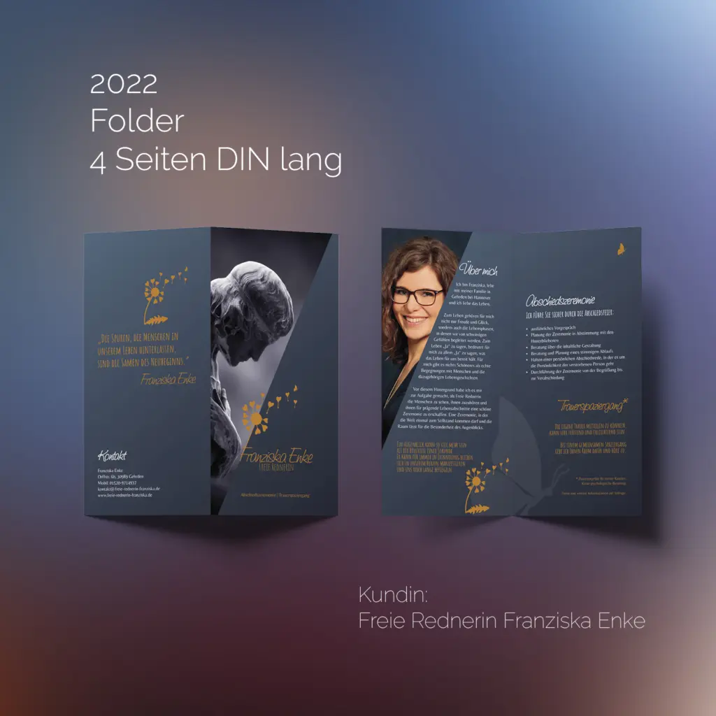 © Linda Steiner Referenz 2022 Folder 4 Seiten DIN lang